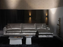 Ecksofa / modern / grau / Stoff