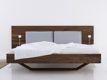 Doppelbett / modern / gepolstertes Kopfteil...