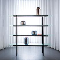 Modernes Regal / Stahl / Glas / von Sebastian...