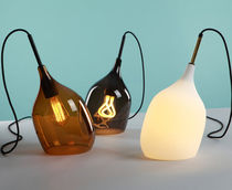 Tischlampe / Glas / geblasenes Glas / modern