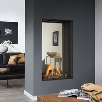 Kamin / 2 Sichtseiten, 2-seitig-Kamin - alle Hersteller aus Architektur