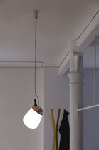 Hängelampe / modern / Metall / Glas