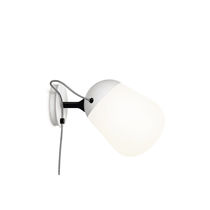 Moderne Wandleuchte / Metall / Glas / fluoreszierend