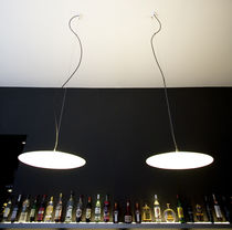 Hängeleuchte / LED / fluoreszierend / rund