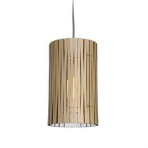 Hängelampe / modern / Stahl / Holz