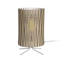 Tischlampe / Stahl / Holz / modern