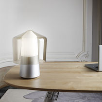 Tischlampe / modern / Aluminium / Glas