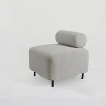 Moderner Sitzpuff / Samt / quadratisch /...