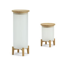 Bodenlampe / aus Teakholz / modern / LED