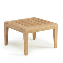 Moderner Couchtisch / aus Teakholz / quadratisch...