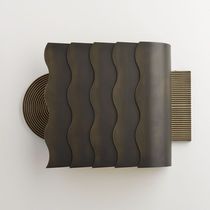 Wandleuchte / Art Deco / poliertes Messing...