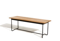 Gartenbank / modern / aus Teakholz / aus...