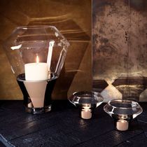 Kerzenhalter / geblasenes Glas