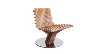 Kaminsessel / originelles Design / aus Eiche...