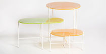 Moderner Couchtisch / aus Acryl / rund /...