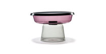 Moderner Couchtisch / Glas / Metall / rund