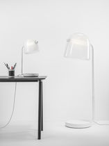 Tischlampe / modern / Holz / geblasenes...