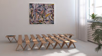Doppelbett-Bettrost / Latten / manuell verstellbar