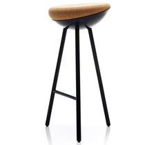 Moderner Barhocker / Holz / Metall