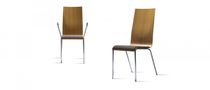 Konferenzstuhl aus Eiche / aus Birke / Stoff...