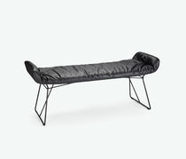 Moderne Bank / Leder / Stoff / gepolstert
