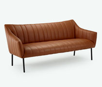 Modernes Sofa / Stoff / Leder