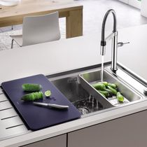Spüle / 1 Becken / Abtropfflächen / Edelstahl...