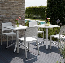 Moderner Bistrotisch / Aluminium / quadratisch...