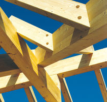 Holz-Dachstuhl / massiv / für Carport /...