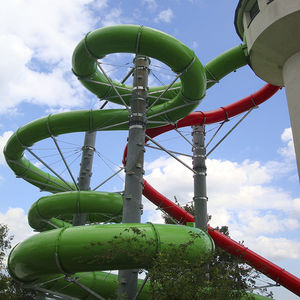 drehende Rutsche / für Aquapark / rohrförmig