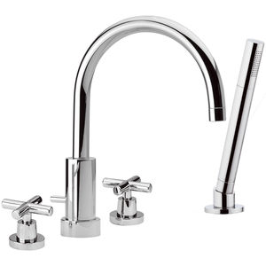 Zweigriffmischer für Badewanne