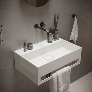 Wand-Waschbecken - 280175 SOLIDPLAN-80 - IDEAVIT B.V - ohne Öffnung