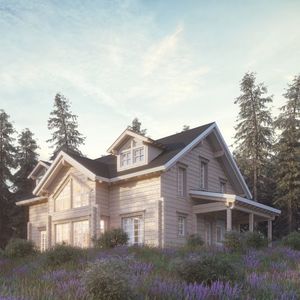 passives Haus / Modell / modern / Holz