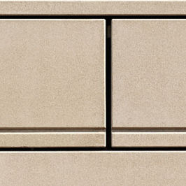 Platten-Fassadenverkleidung / aus Fertigbeton / glatt