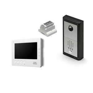 weiße Video-Türsprechanlage 1