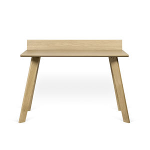 Schreibtisch aus Eiche / Holzfurnier / lackiertes Holz / modern