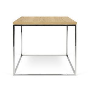 moderner Beistelltisch / aus Eiche / aus Nussbaum / Holzfurnier