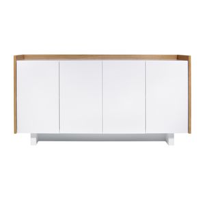 modernes Sideboard / lackiertes Holz / aus Eiche / Holzfurnier