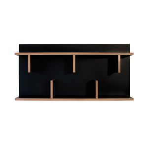 wandmontiertes Regal / modern / lackiertes Holz