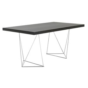 Schreibtisch aus Eiche / Holzfurnier / aus Nussbaum / lackiertes Holz