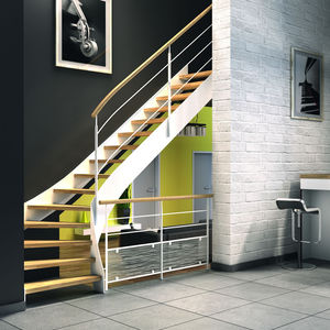 viertelgewendelte Treppe