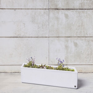 Beton-Pflanzkübel / rechteckig / modern / Objektmöbel
