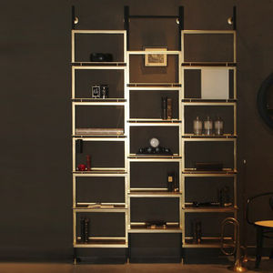 Modul-Bibliothek / wandmontiert / Decke/Boden / mobil