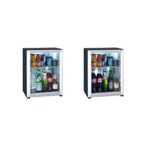 Glas--Minibar / mit französischen Türen / mit integrierter Beleuchtung / für Hotels
