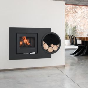 Moderne Kaminverkleidung - TANAGA - Richard le Droff - aus Eiche