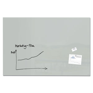 Magnettafel / wandmontiert / Glas / großformatig