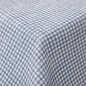 Gardinenstoff / Karomuster / Polyester / Wolle