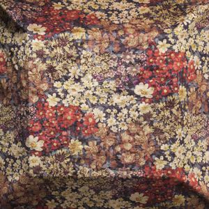 Möbelstoff / Blumenmuster / Polyester / Baumwolle