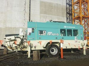 anhängermontierte Betonpumpe 1
