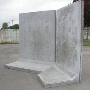 Stahlbetonmauer / Fertigbau / modularen Platten